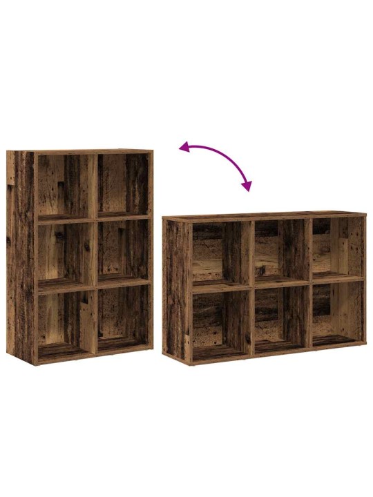 RAAMATUKAPP/PUHVETKAPP VANA PUIT 66X30X98 CM ENGINEERED WOOD