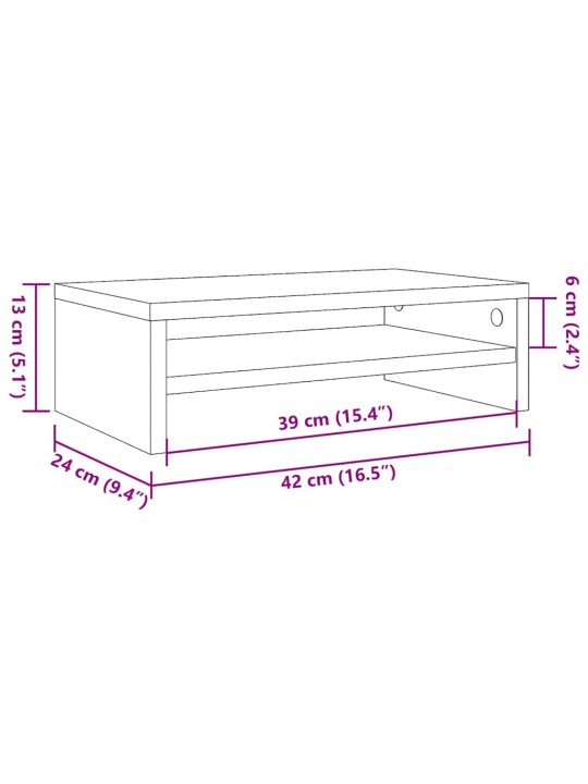 SÖÖGILAUD ARTISAN TAMM 180X90X76 CM ENGINEERED WOOD
