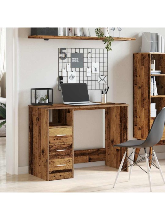 KIRJUTUSLAUD VANA PUIT 102X76X50 CM ENGINEERED WOOD