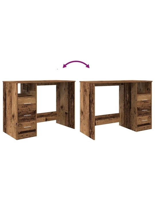 KIRJUTUSLAUD VANA PUIT 102X76X50 CM ENGINEERED WOOD