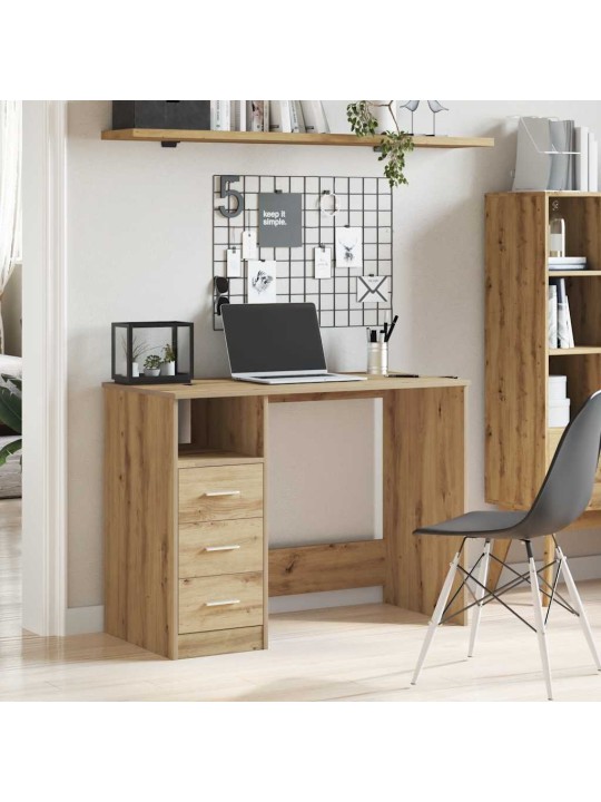 KIRJUTUSLAUD ARTISAN OAK 102X76X50 CM ENGINEERED WOOD