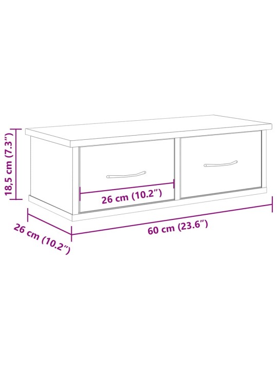 SEINAKAPP VANA PUIT 60X26X18,5 CM ENGINEERED WOOD