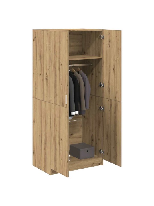 RIIDEKAPP ARTISAN OAK 80X52X180 CM ENGINEERED WOOD
