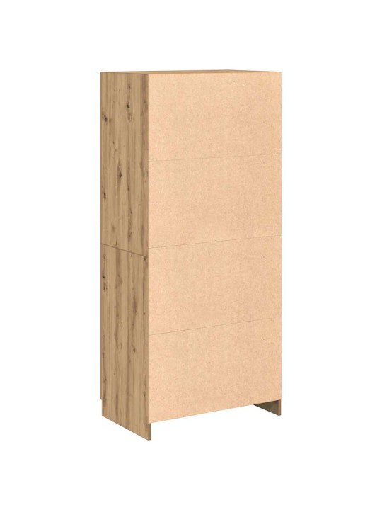 RIIDEKAPP ARTISAN OAK 80X52X180 CM ENGINEERED WOOD