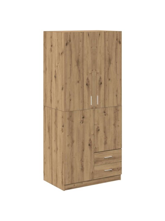 RIIDEKAPP ARTISAN OAK 80X52X180 CM ENGINEERED WOOD