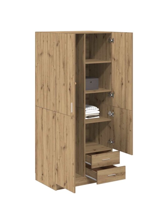 RIIDEKAPP ARTISAN OAK 80X52X180 CM ENGINEERED WOOD