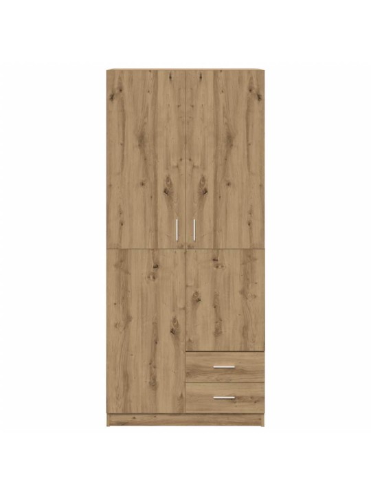 RIIDEKAPP ARTISAN OAK 80X52X180 CM ENGINEERED WOOD