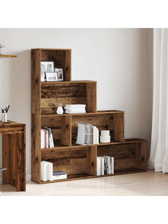 RAAMATUKAPP VANA PUIT 157X24X160 CM ENGINEERED WOOD