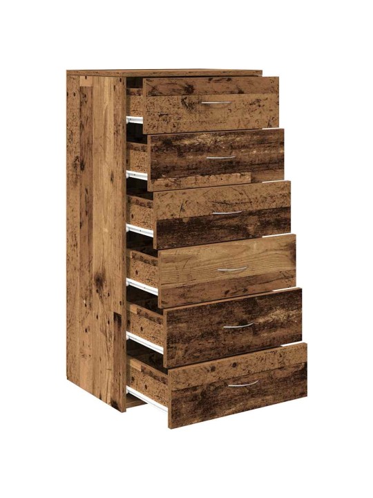 6 SAHTLIGA PUHVETKAPP VANA PUIT 50X34X96 CM TEHNILINE PUIT