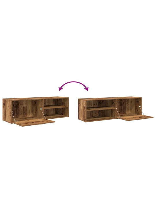 TELERIKAPP OLD WOOD 120X34X37 CM ENGINEERED WOOD