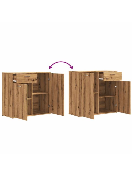 PUHVETKAPP ARTISAN OAK 80X36X75 CM ENGINEERED WOOD