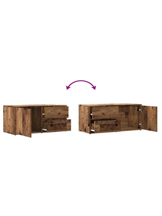 TELERIKAPP OLD WOOD 80X34X35,5 CM ENGINEERED WOOD