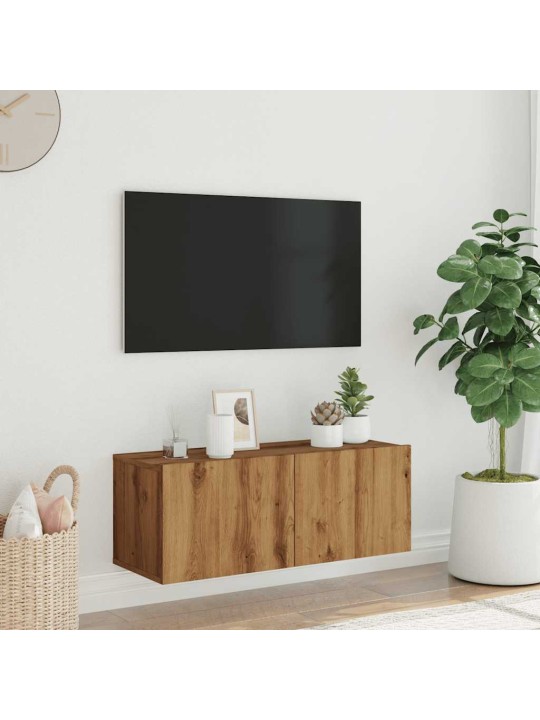 SEINALE PAIGALDATAV TELERIKAPP ARTISAN TAMM 80X30X30 CM