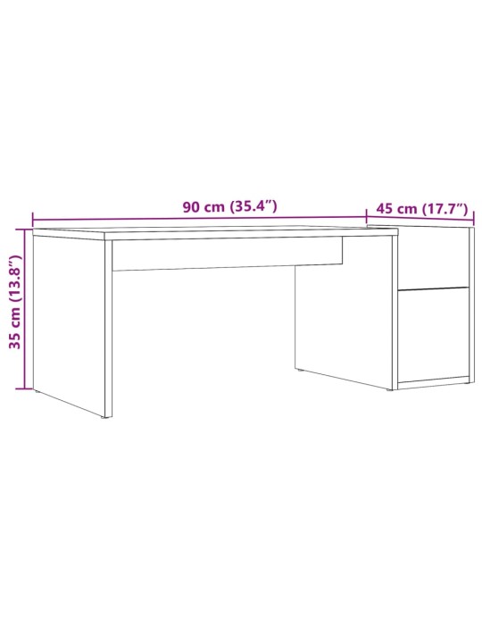 Kohvilaud, vana puit, 90 x 45 x 35 cm tehispuit