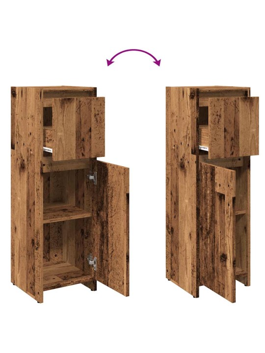 VANNITOA KAPP OLD WOOD 30X30X95 CM ENGINEERED WOOD
