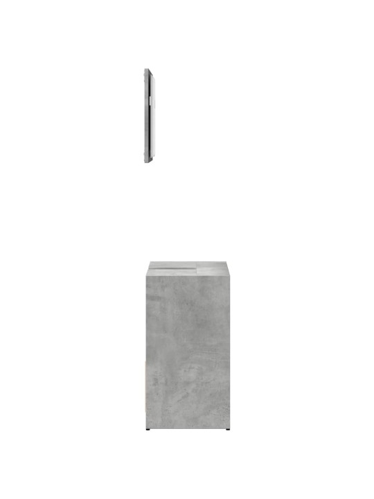 2-OSALINE VANNITOA MÖÖBLIKOMPLEKT, BETOONHALL, TEHISPUIT