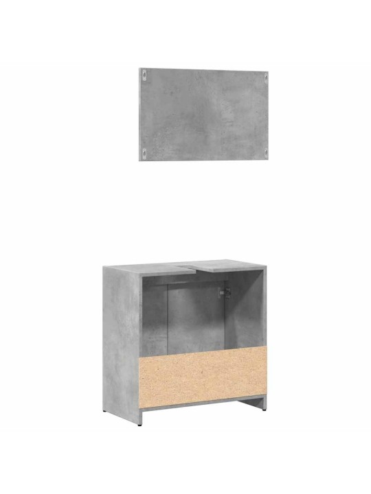 2-OSALINE VANNITOA MÖÖBLIKOMPLEKT, BETOONHALL, TEHISPUIT