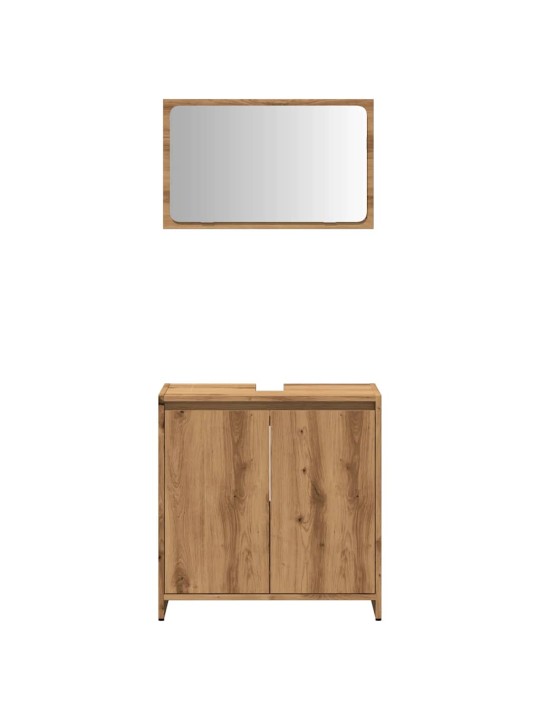 2-OSALINE VANNITOA MÖÖBLIKOMPLEKT, KUNSTTAMM, TEHISPUIT