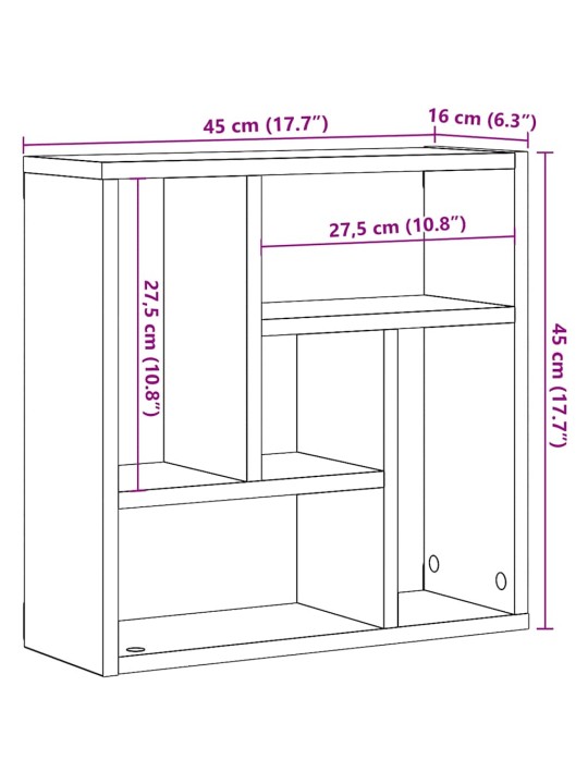 SEINARIIUL ARTISAN TAMM 45X16X45 CM ENGINEERED WOOD