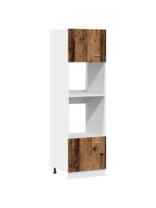 MIKROLAINEKAPP “LYON” OLD WOOD 60X57X207 CM ENGINEERED WOOD