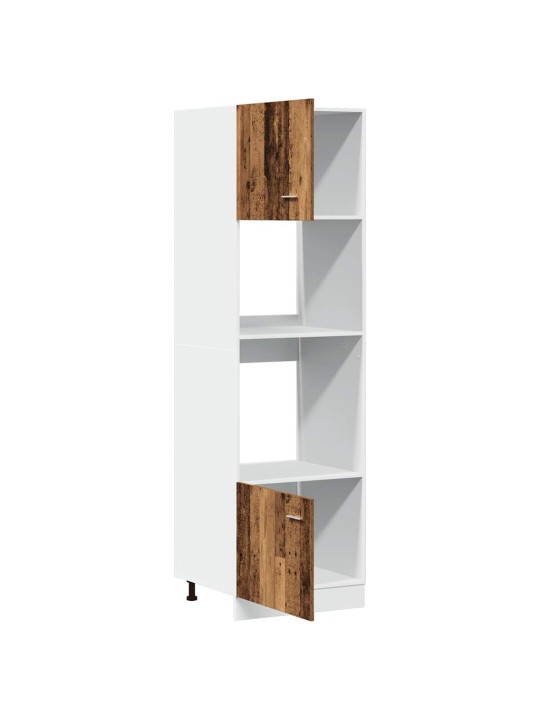 MIKROLAINEKAPP “LYON” OLD WOOD 60X57X207 CM ENGINEERED WOOD