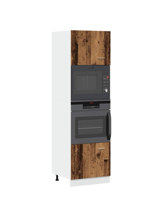 MIKROLAINEKAPP “LYON” OLD WOOD 60X57X207 CM ENGINEERED WOOD