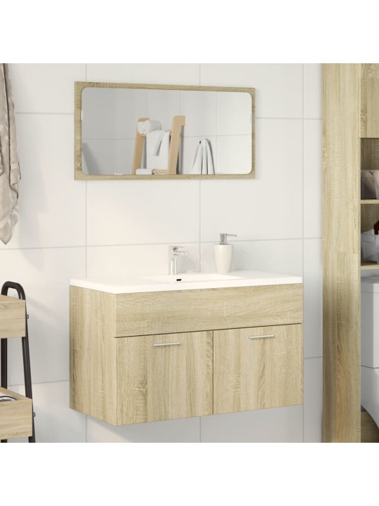 VANNITOA VALAMUKAPP SONOMA TAMM 90X38,5X46 CM EHITUSPUIT
