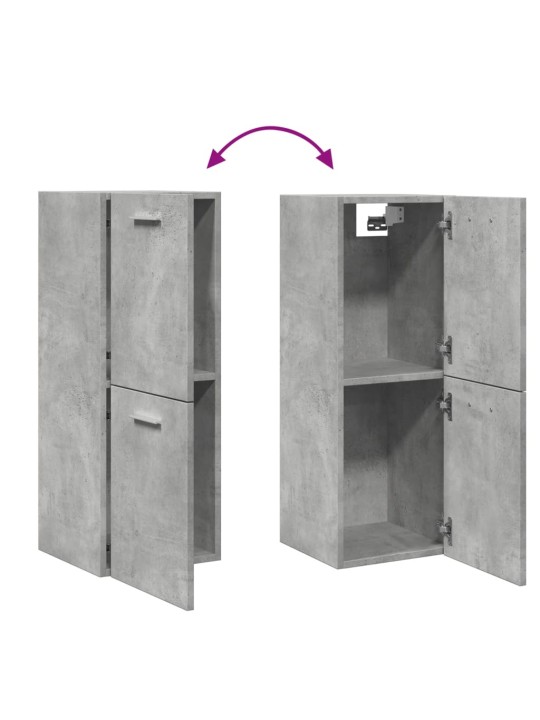 VANNITOA RIPPKAPP BETOONHALL 30X30X80 CM ENGINEERED WOOD