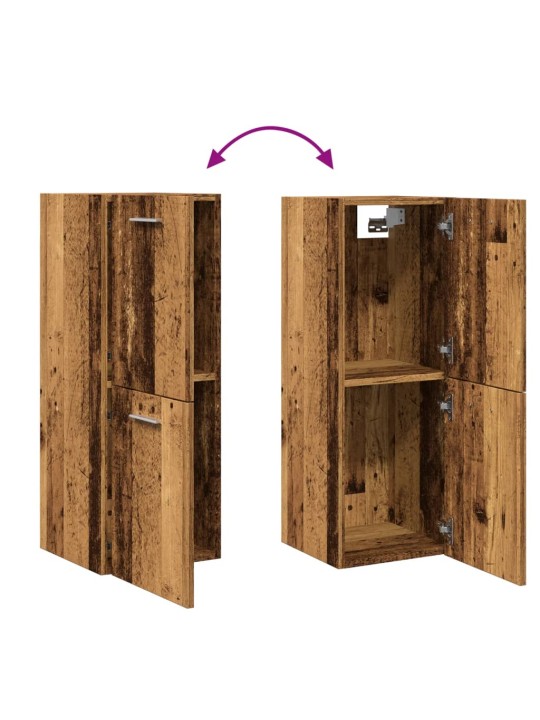 VANNITOA RIPPKAPP VANA PUIT 30X30X80 CM ENGINEERED WOOD