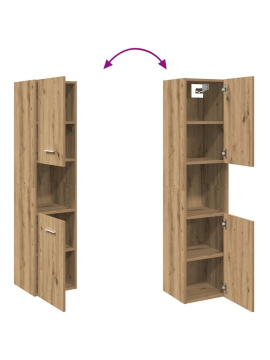VANNITOA RIPPKAPP ARTISIAN OAK 30X30X130 CM INSENERPUIT