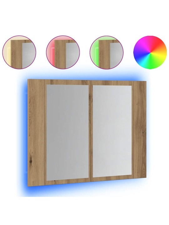 LED PEEGELKAPP ARTISAN TAMM 60X12X45 CM EHITUSPUIT