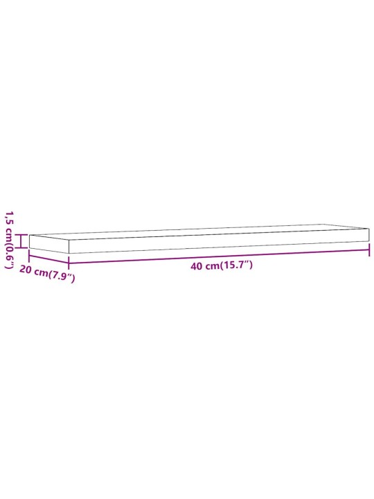 SEINARIIULID 4 TK VANA PUIT 40X20X1,5 CM TEHISPUIT