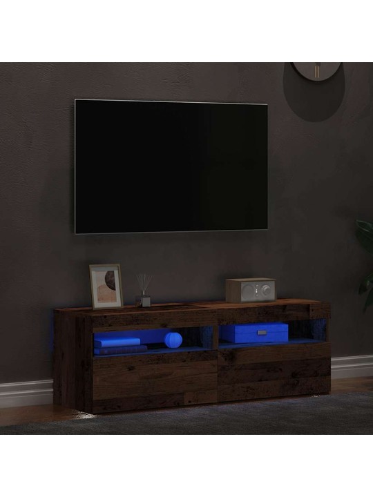 2-OSALINE LED-TULEDEGA TELERIKAPIKOMPLEKT VANA PUIDUST