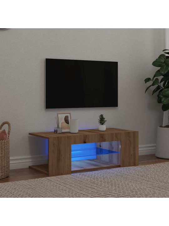 TELERIKAPP LED-VALGUSTITEGA ARTISAN TAMM 90X39X30 CM TEHISPUIT