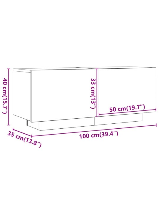 Telerikapp, käsitöötamm, 100 x 35 x 40 cm, tehispuit