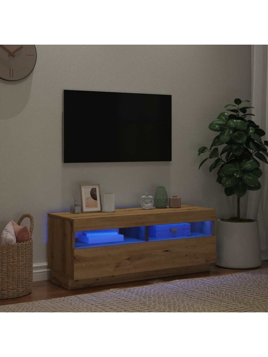 LED-VALGUSTITEGA TELERIKAPP ARTISIAN OAK 100X35X40 CM