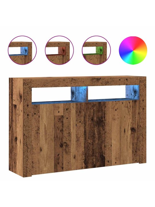 PUHVETKAPP LED-TULEGA, VANA PUIT, 115,5X30X75 CM, TEHISPUIT