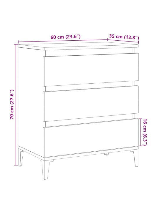 PUHVETKAPP OLD WOOD 60X35X70 CM ENGINEERED WOOD