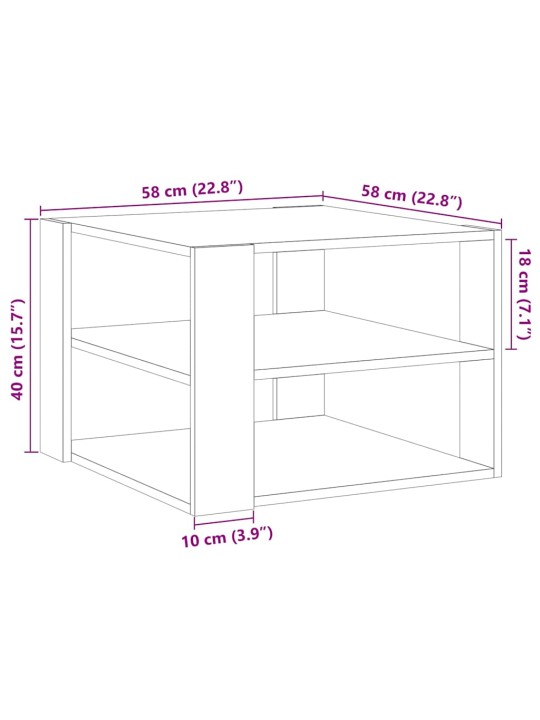 DIIVANILAUD OLD WOOD 58X58X40 CM ENGINEERED WOOD