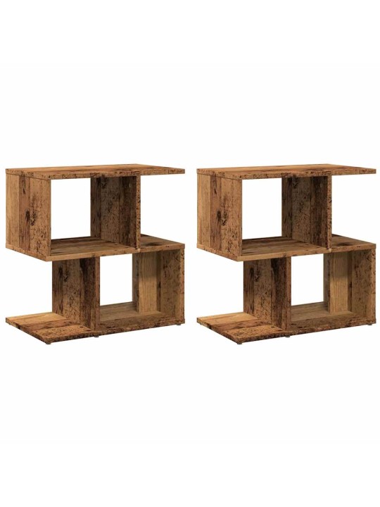 ÖÖKAPP 2 TK, VANA PUIT, 50 X 30 X 51,5 CM, PUITLAASTPLAAT