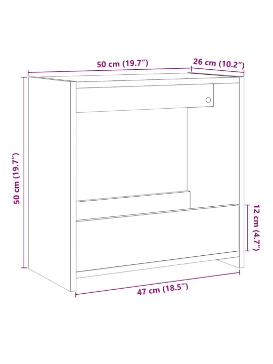 KÜLGLAUD VANA PUIT 50X26X50 CM TEHNOPUIT