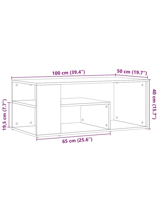DIIVANILAUD OLD WOOD 100X50X40 CM ENGINEERED WOOD