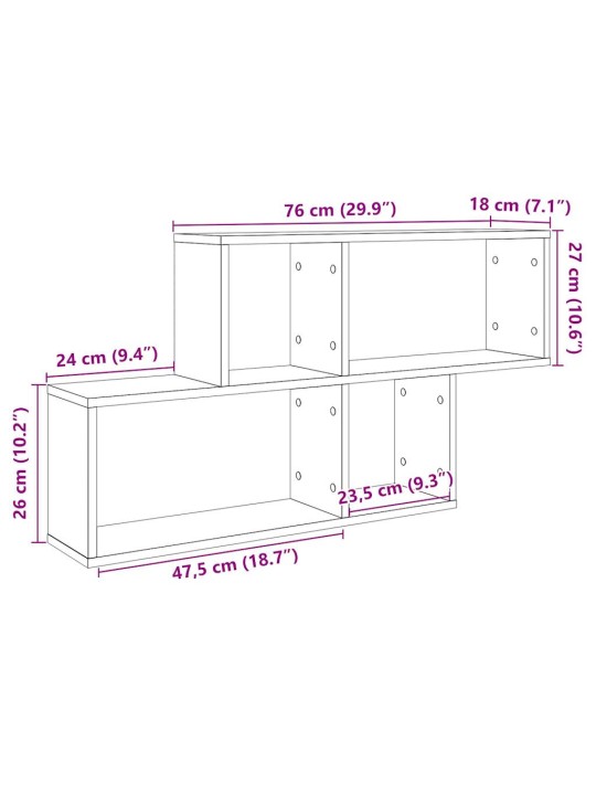 SEINARIIUL VANA PUIT 100X18X53 CM ENGINEERED WOOD