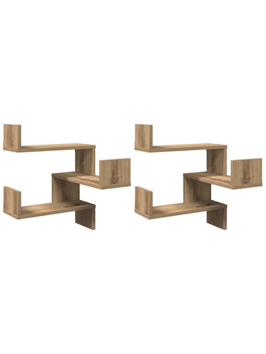 SEINANURGARIIULID 2 TK ARTISAN OAK 40X40X49,5CM ENGINEERED WOOD