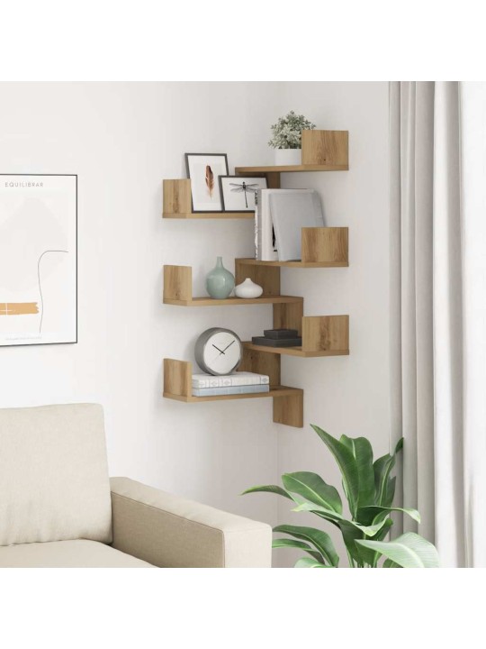 SEINANURGARIIULID 2 TK ARTISAN OAK 40X40X49,5CM ENGINEERED WOOD