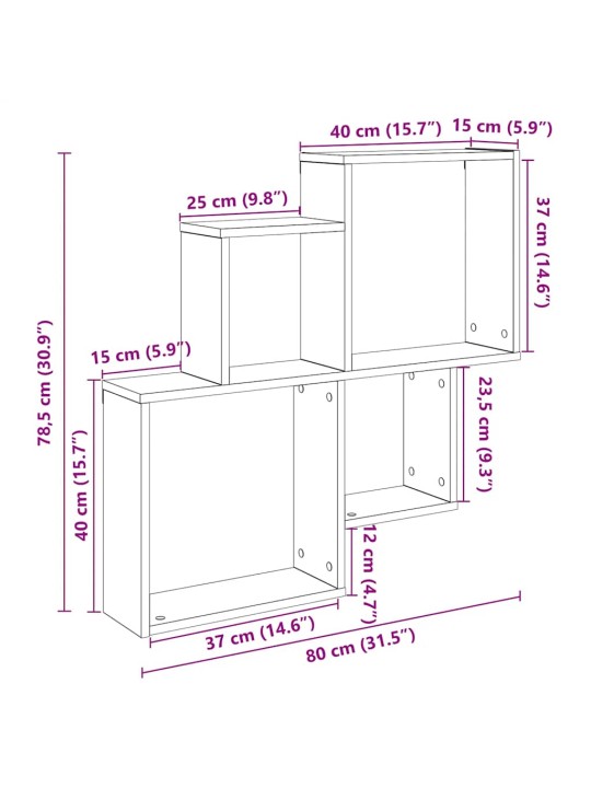 SEINARIIUL ARTISAN TAMM 80X15X78,5 CM EHITUSPUIT