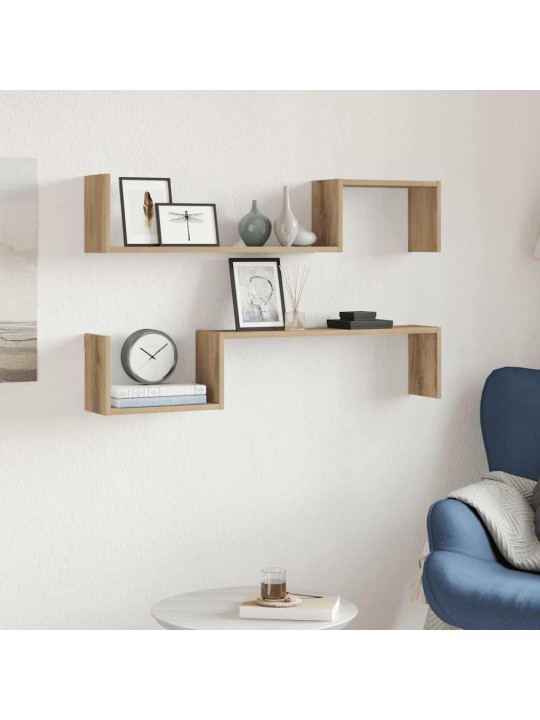 SEINARIIULID 2 TK ARTISAN OAK 100X15X20 CM ENGINEERED WOOD