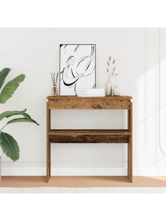 KONSOOLLAUD VANA PUIT 80X30X80 CM ENGINEERED WOOD