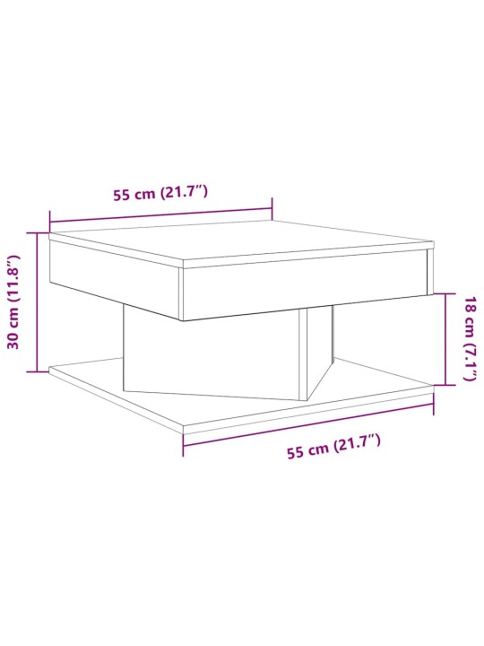 DIIVANILAUD OLD WOOD 55X55X30 CM ENGINEERED WOOD