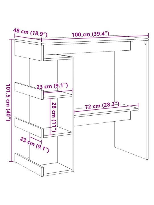 BAARILAUD HOIURESTIGA VANA PUIT 100X48X101,5 CM